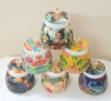 Picture of Pichwai designed Metal jars ( set of 6 pcs)