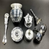 Picture of Gold and Silver Plated Pooja Thali Set 9 Inch